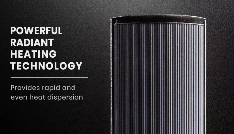 BIO 2400W Outdoor Strip Heater, Electric Radiant Slimline Heat Bar Panel, 10A Plug